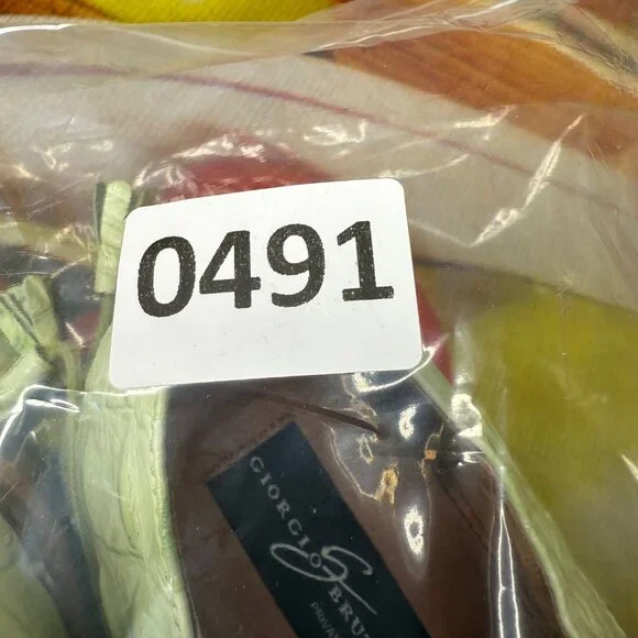 Giorgio Brutini Mens Size 11M Light Green Crocodile Print Genuine Leather Oxford - Picture 10 of 10